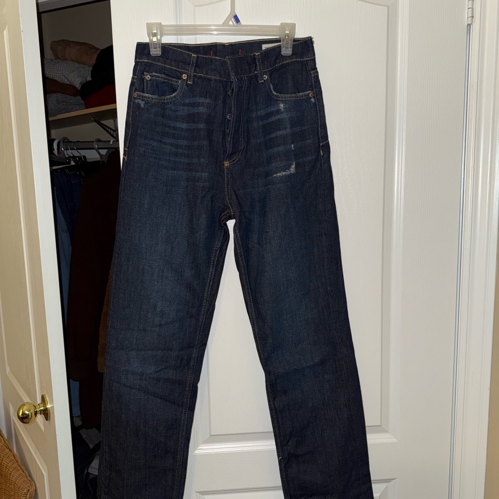 Zara Women's High Rise Dark Blue Jeans